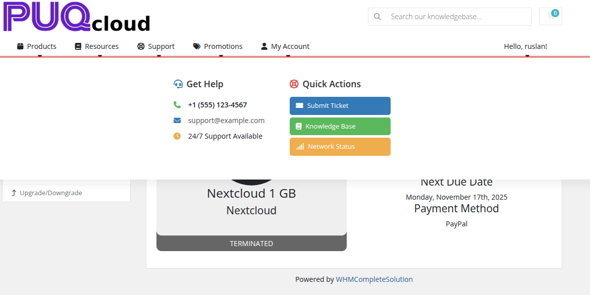 Minimal Underline style — mega menu