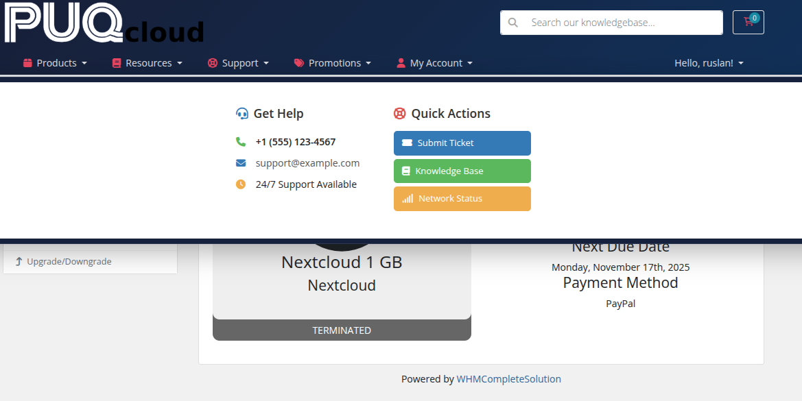 Dark Elegant style — mega menu