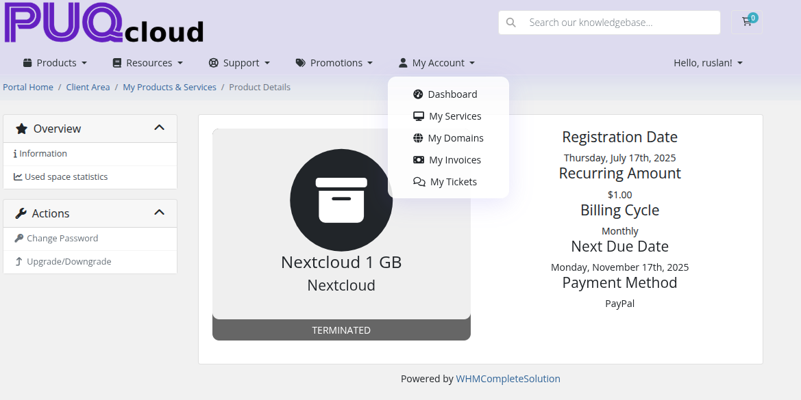 Glass Morphism style — dropdown menu