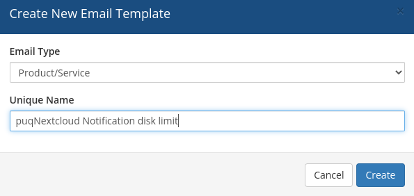 Email template creation