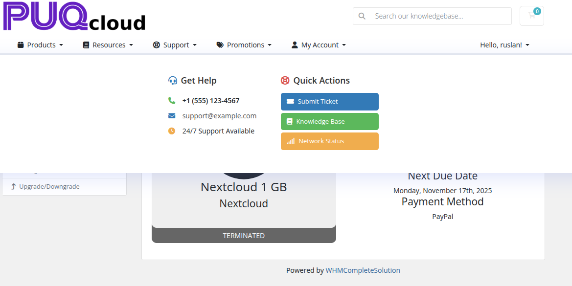 Gradient Wave style — mega menu