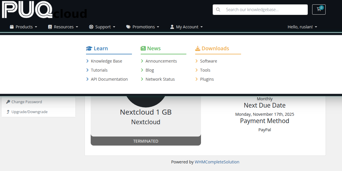 Neon Glow style — mega menu
