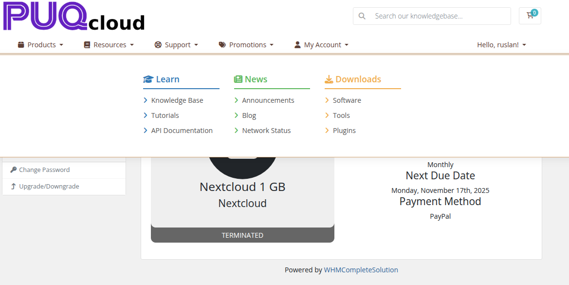 Classic Bordered style — mega menu