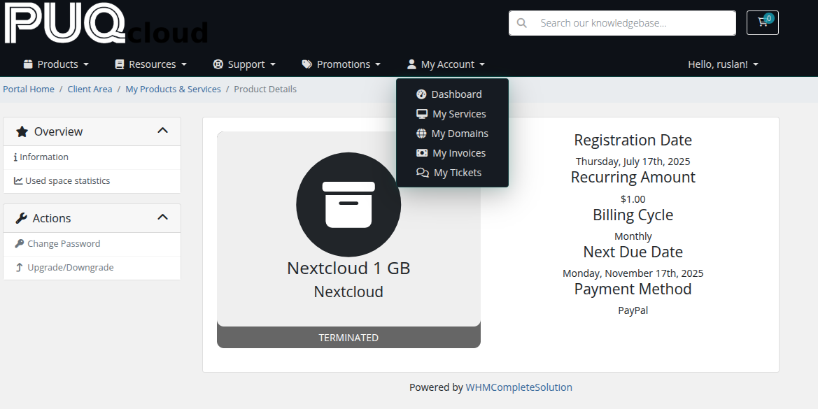 Neon Glow style — dropdown menu