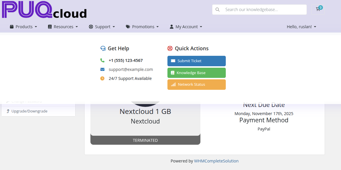 Glass Morphism style — mega menu
