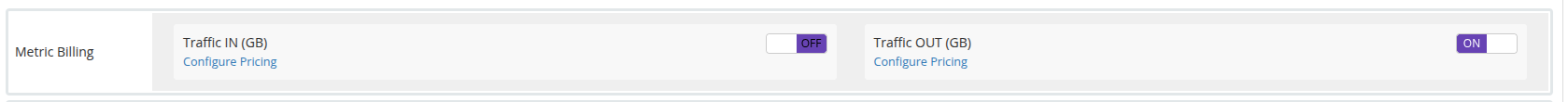 Metric billing