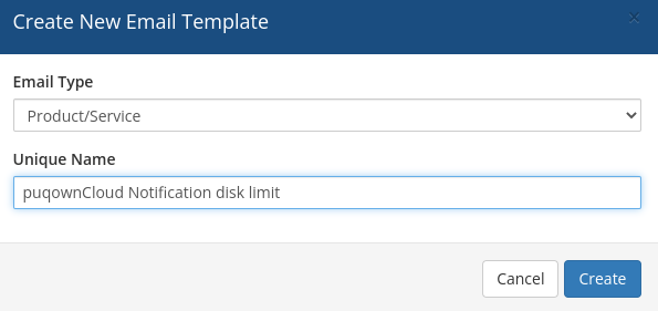 Email template creation