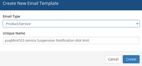 Email template creation