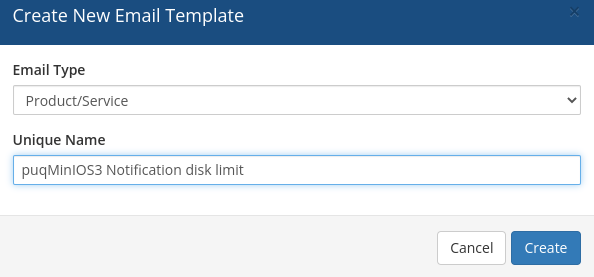 Email template creation