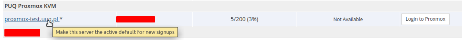 Make this server the active default for new signups