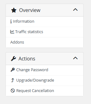 Traffic statistics — chart view