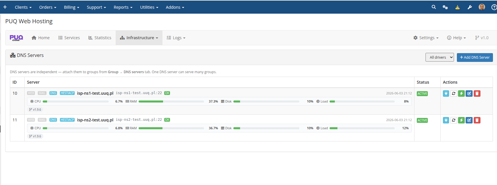 DNS servers