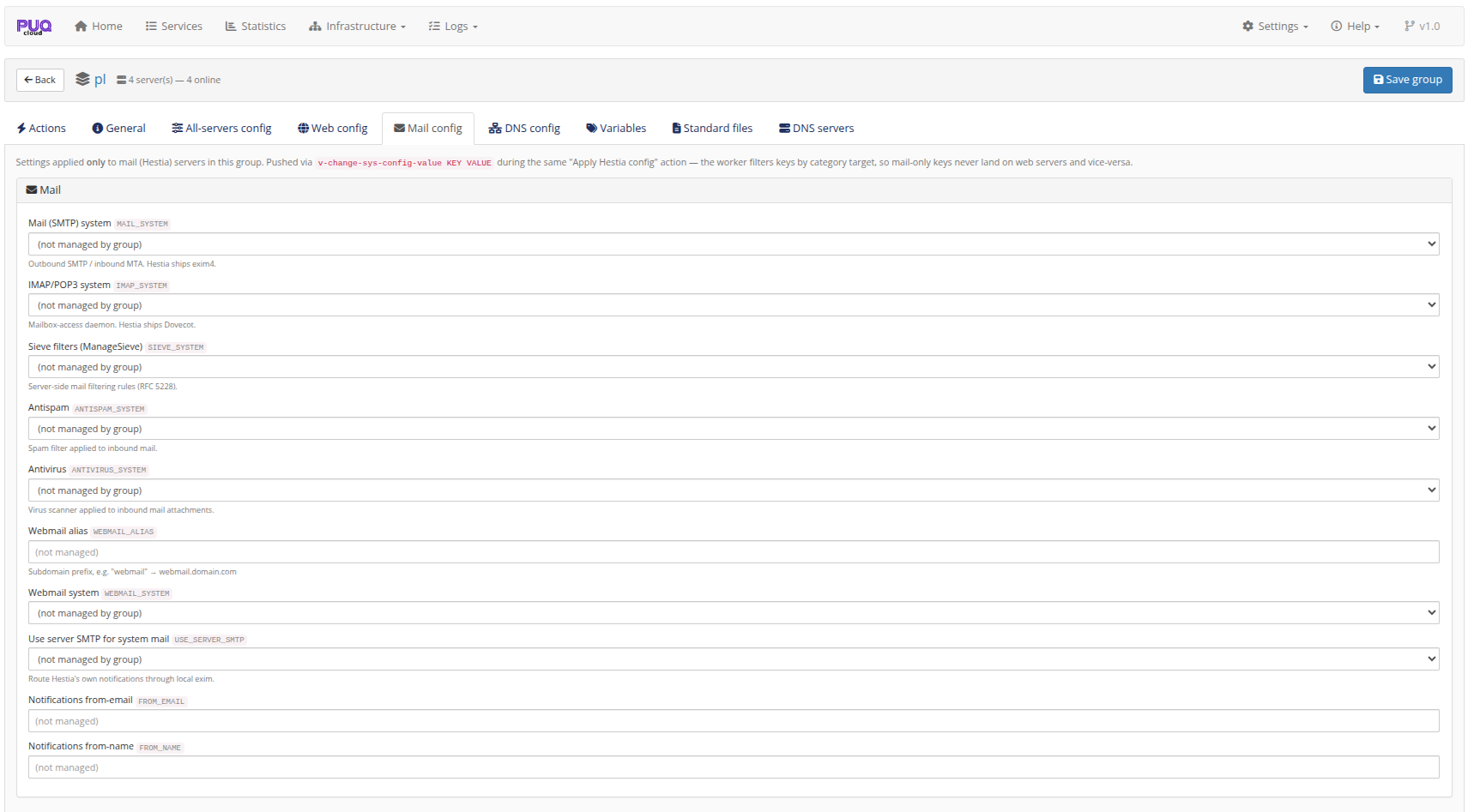 Mail-only config