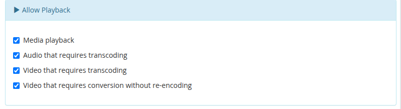 Allow Playback