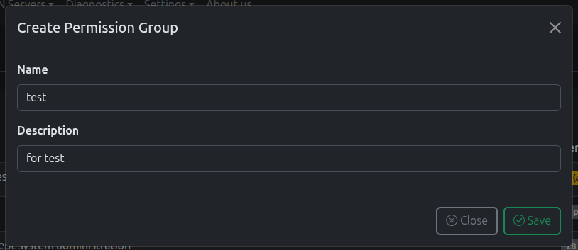 Edit group