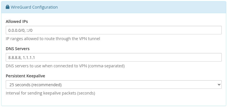 WireGuard Configuration