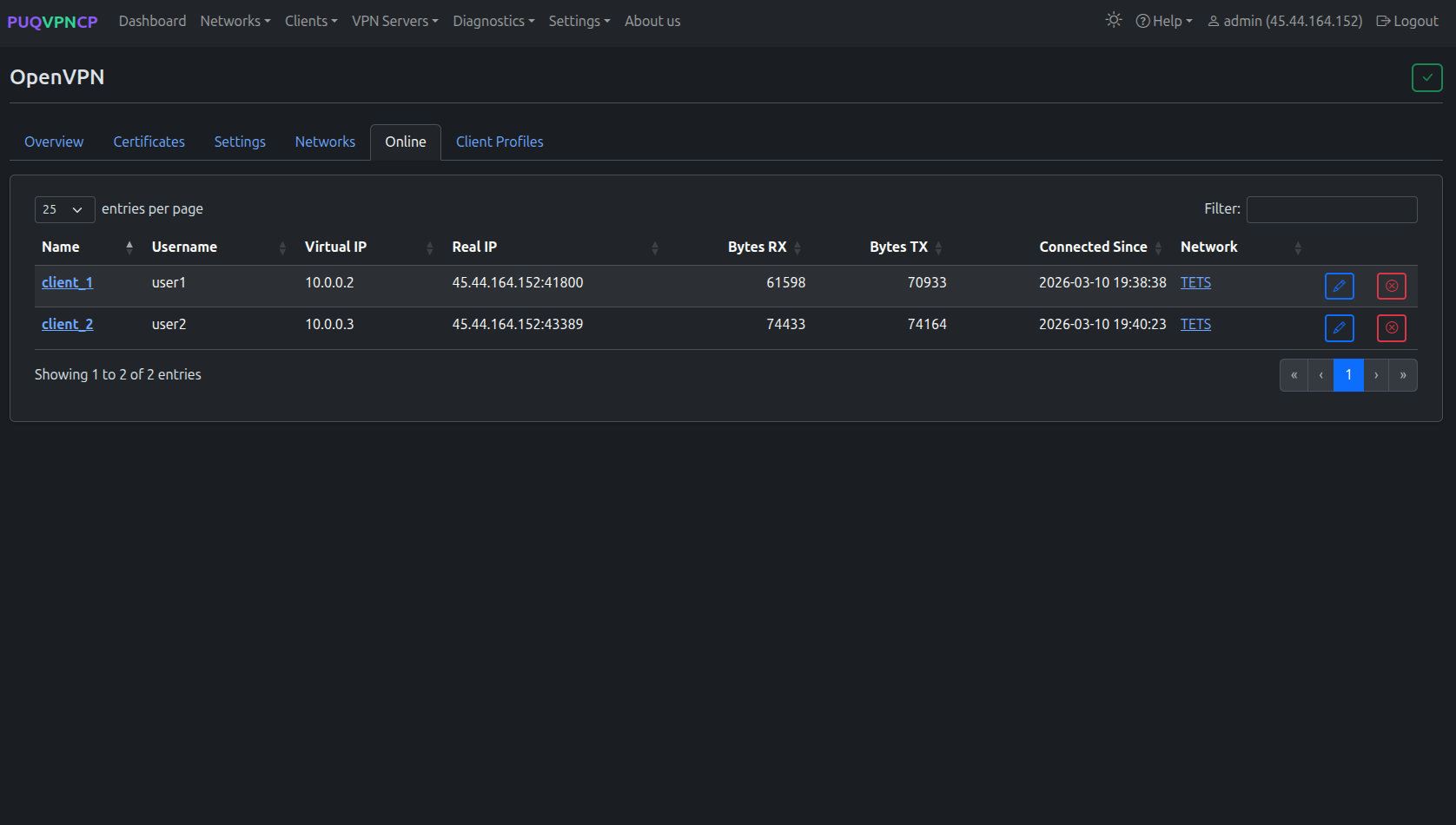 OpenVPN online