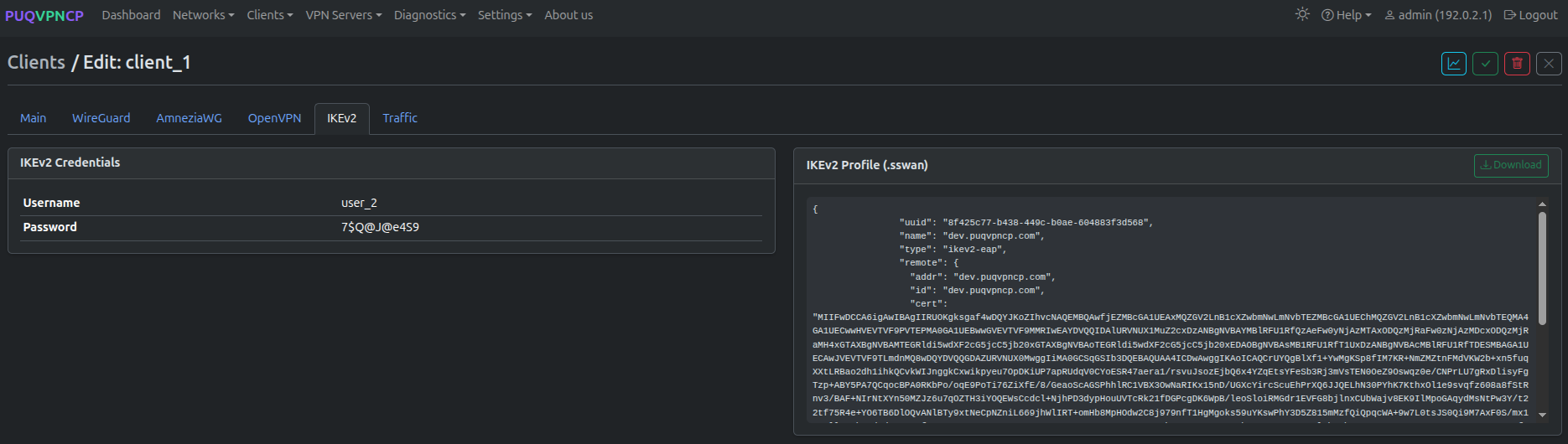 Client IKEv2