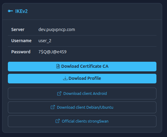 IKEv2 OTL Client View