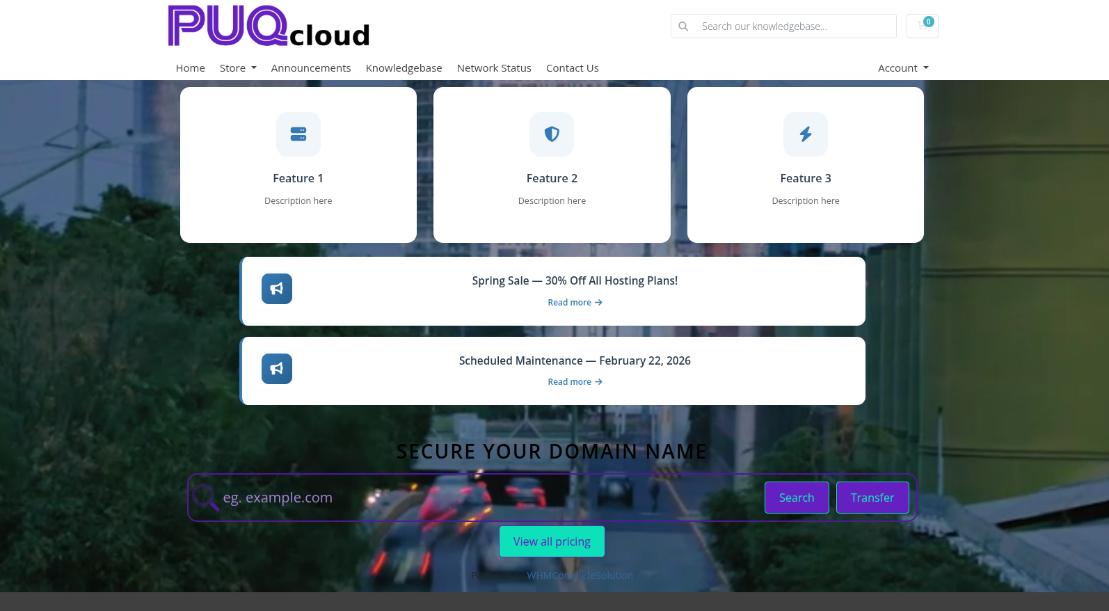 Page Background applied on the frontend