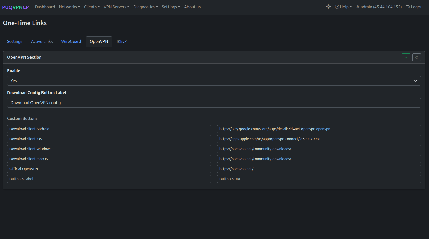 IKEv2 OTL config