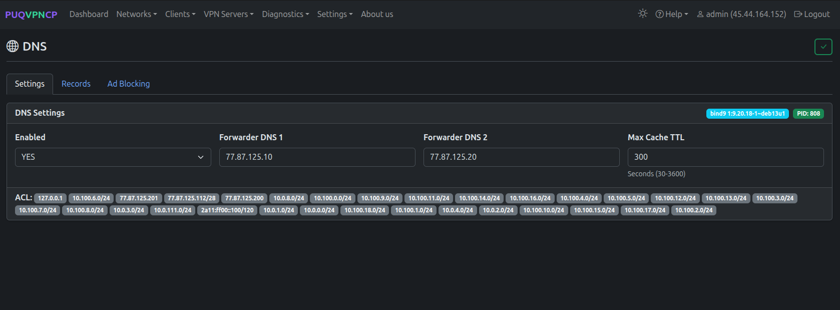 DNS Settings