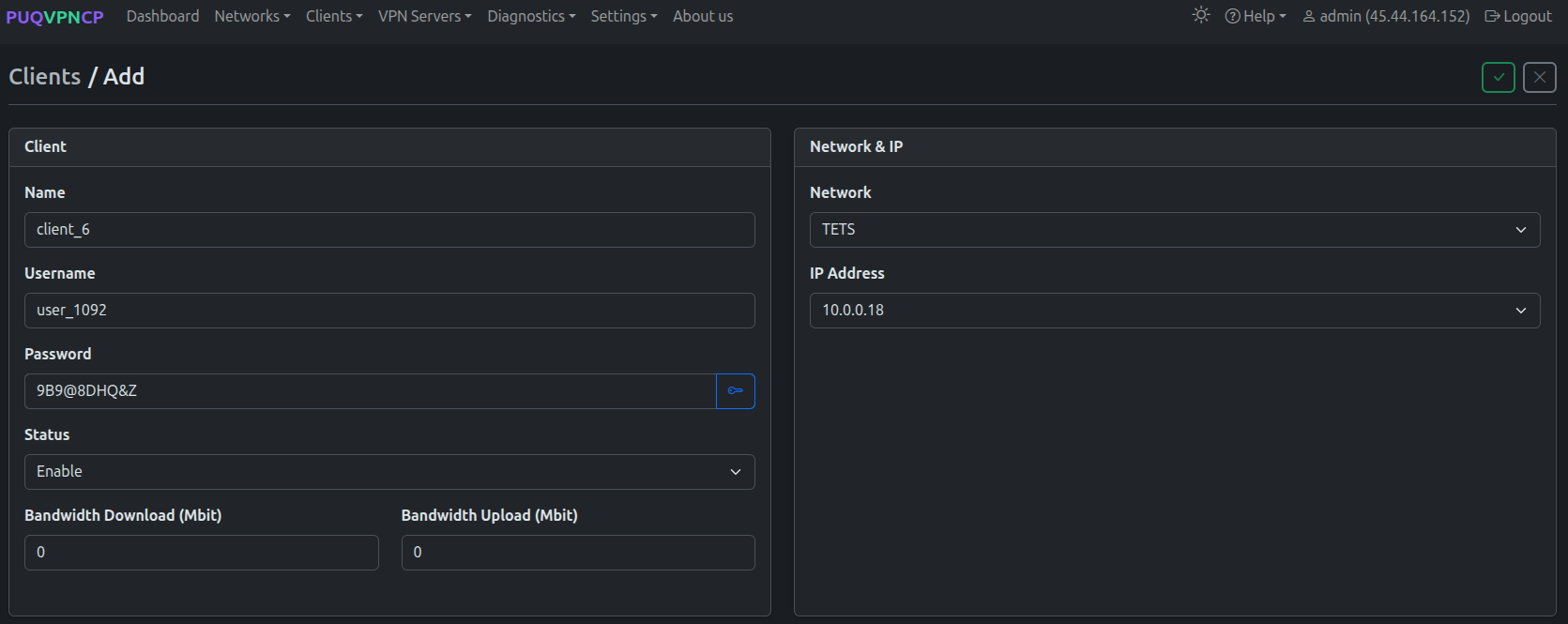 Add client