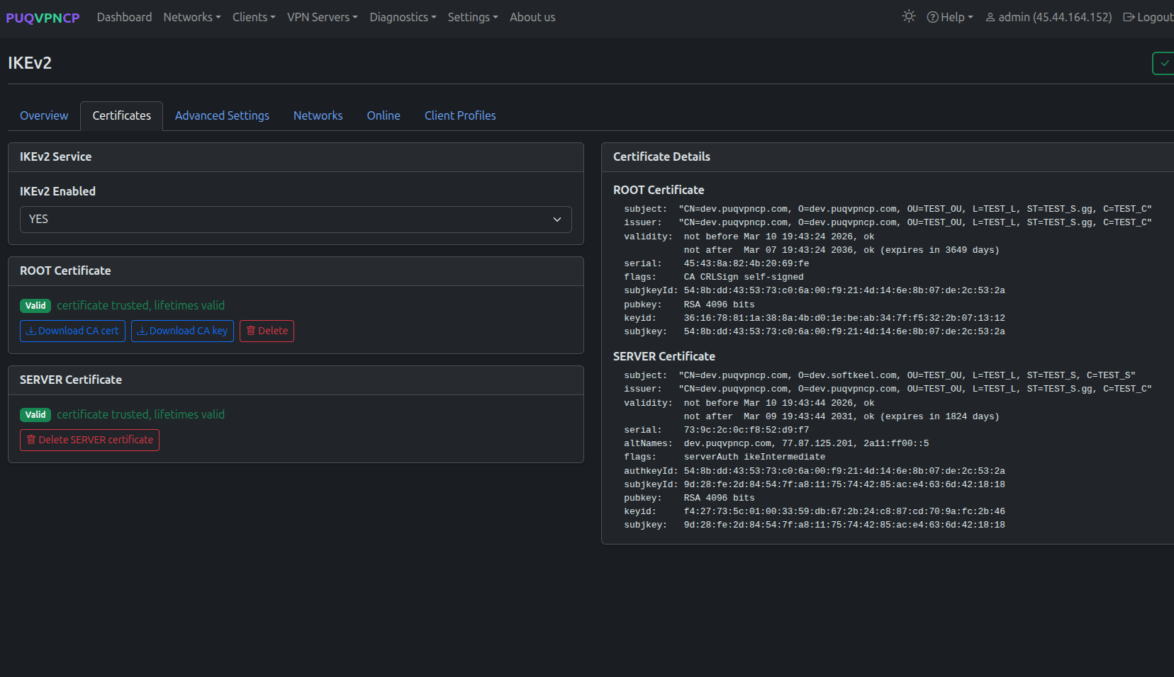 IKEv2 DNS