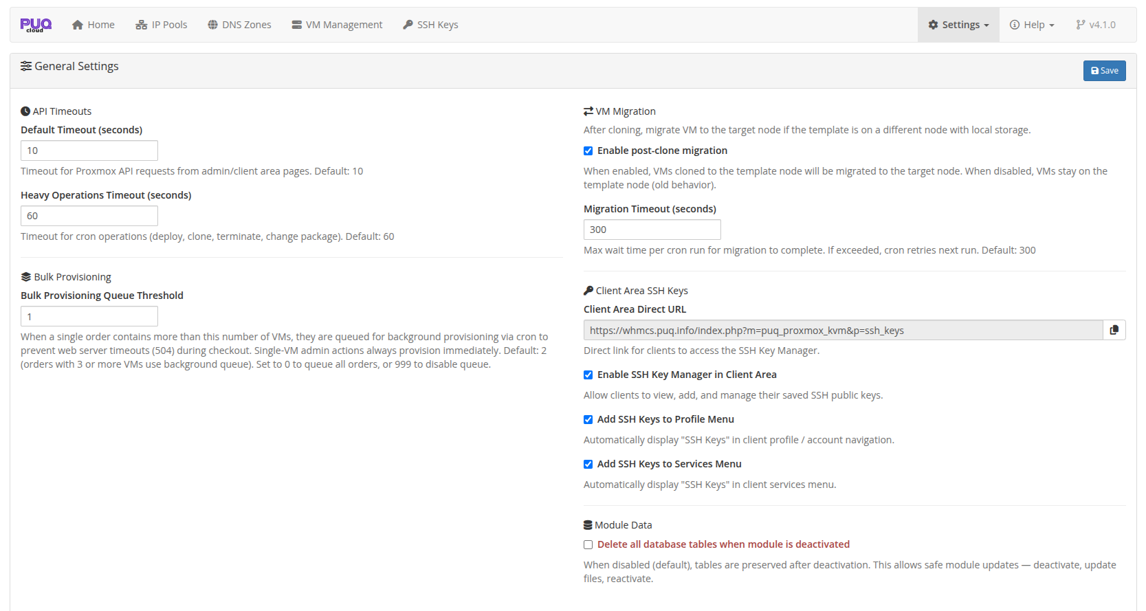 General Settings